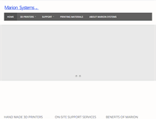Tablet Screenshot of marionsystems.com